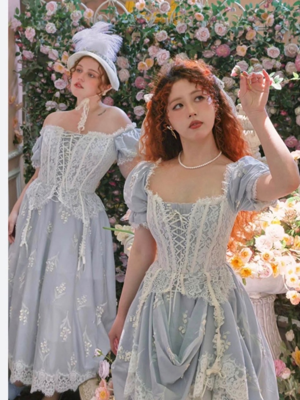 LaceMade corset dress  Regency Garden Lace corset dress